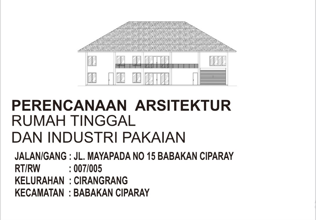 Rumah Tinggal & Industri Pakaian
